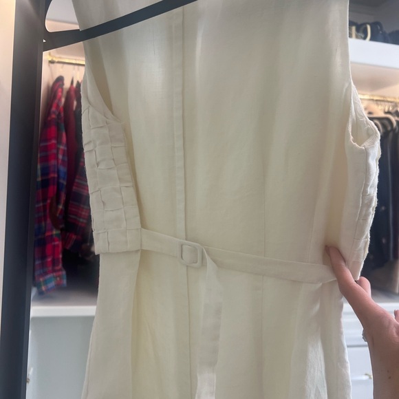 Vintage 100% ramie white dress - Picture 4 of 6